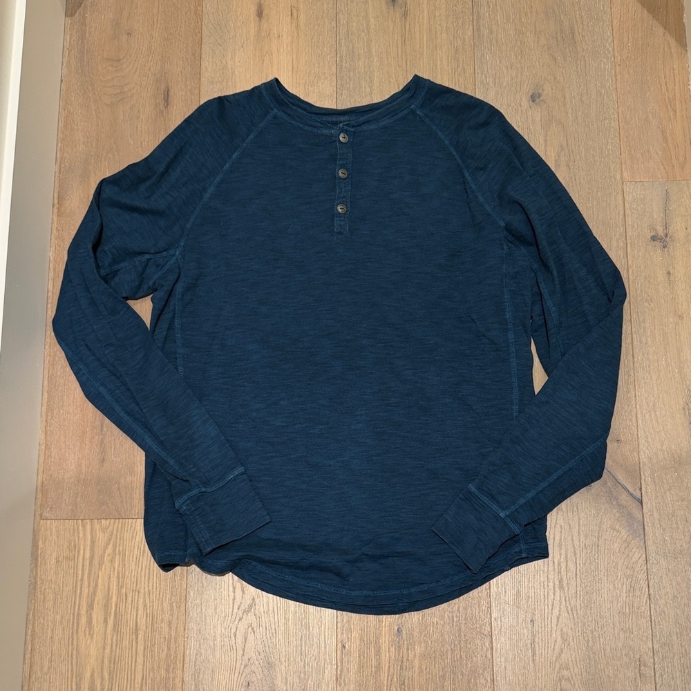 Good Man Brand Teal Textured Shirt